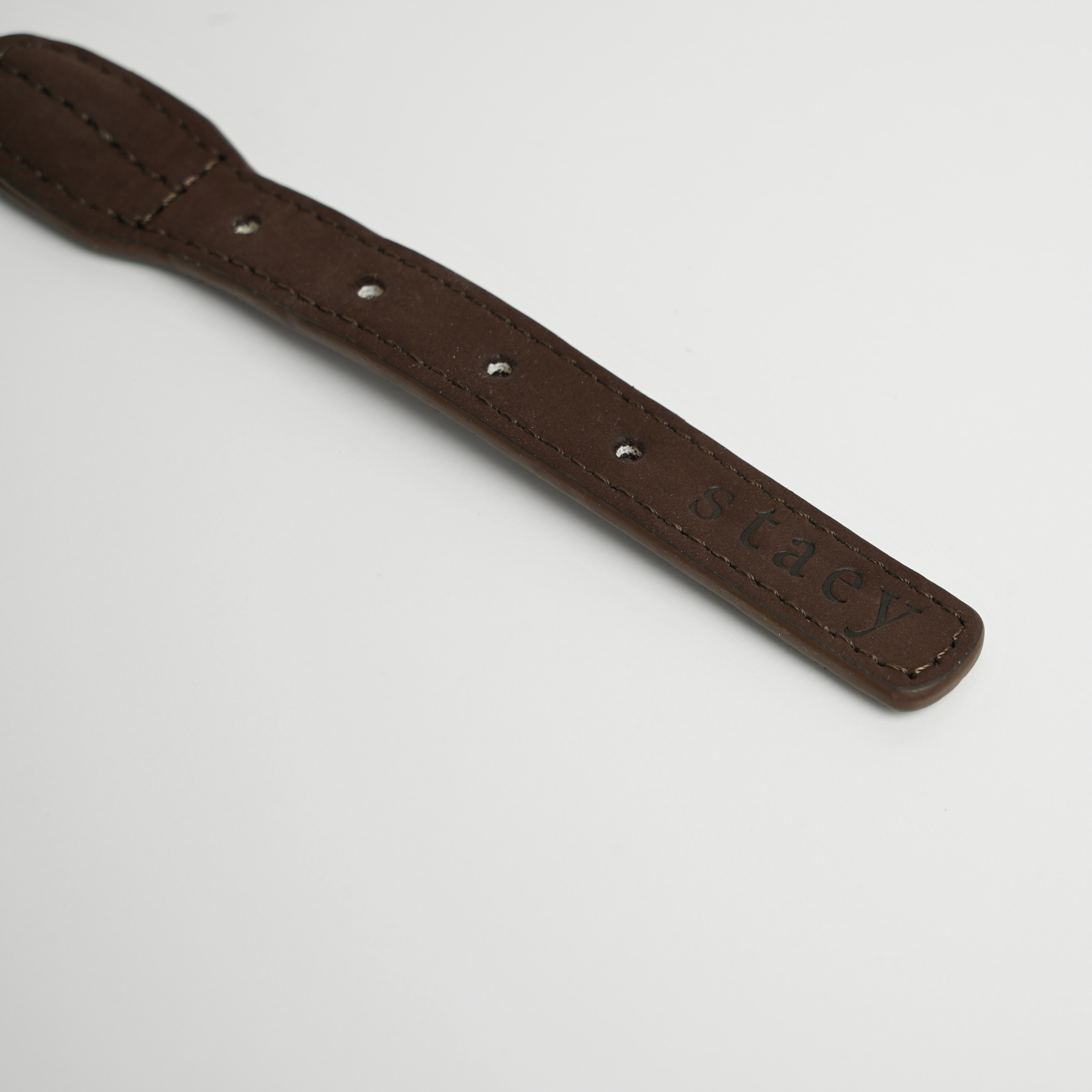 Kaia gevlochten halsband | Donker eiken