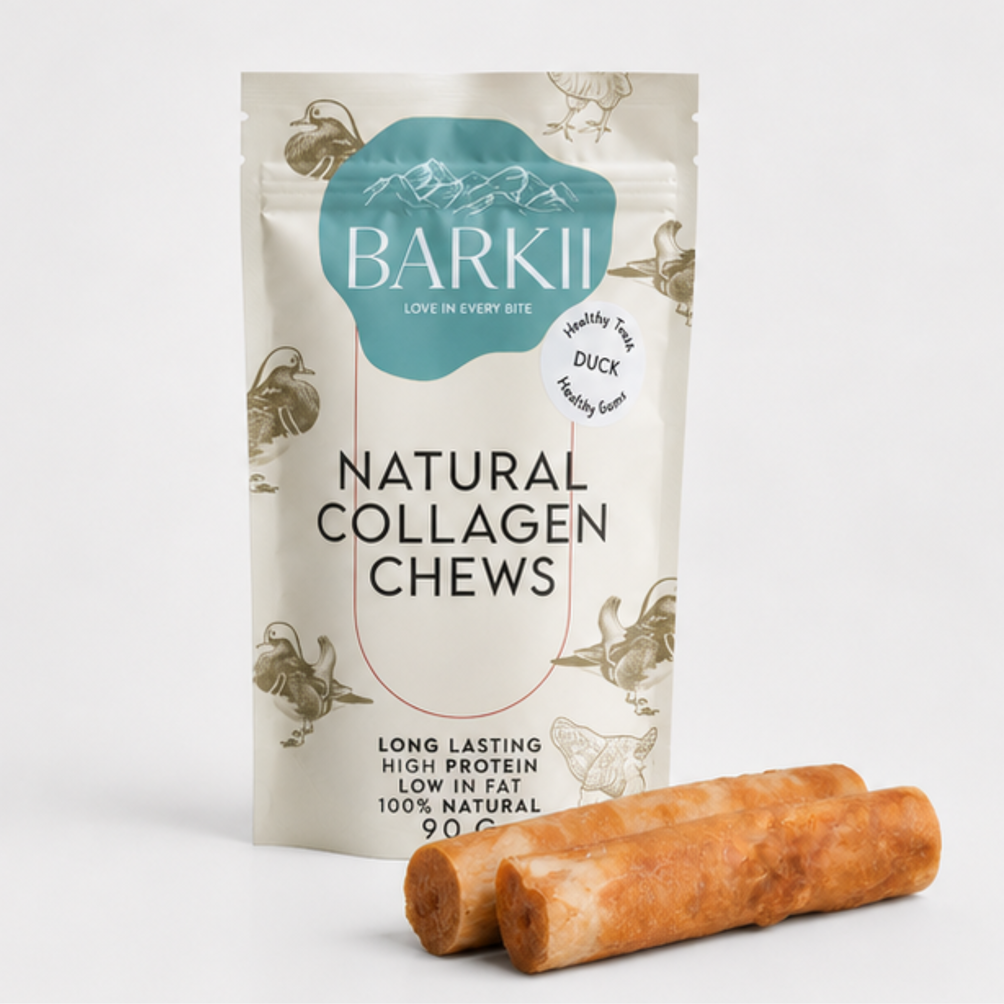 Barkii Collageen Kauwbotten | Eend | 90 g.