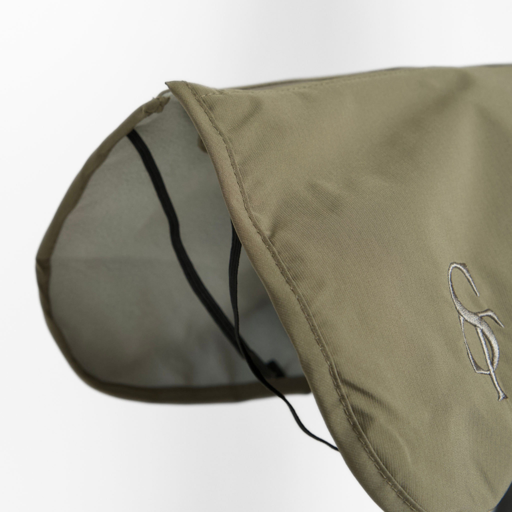 Leva Dog Rain Coat w. Harness | Moss Green