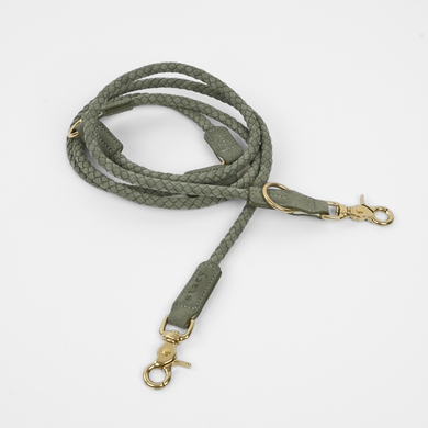 Kaia Braided Dog Leash | Moss Green