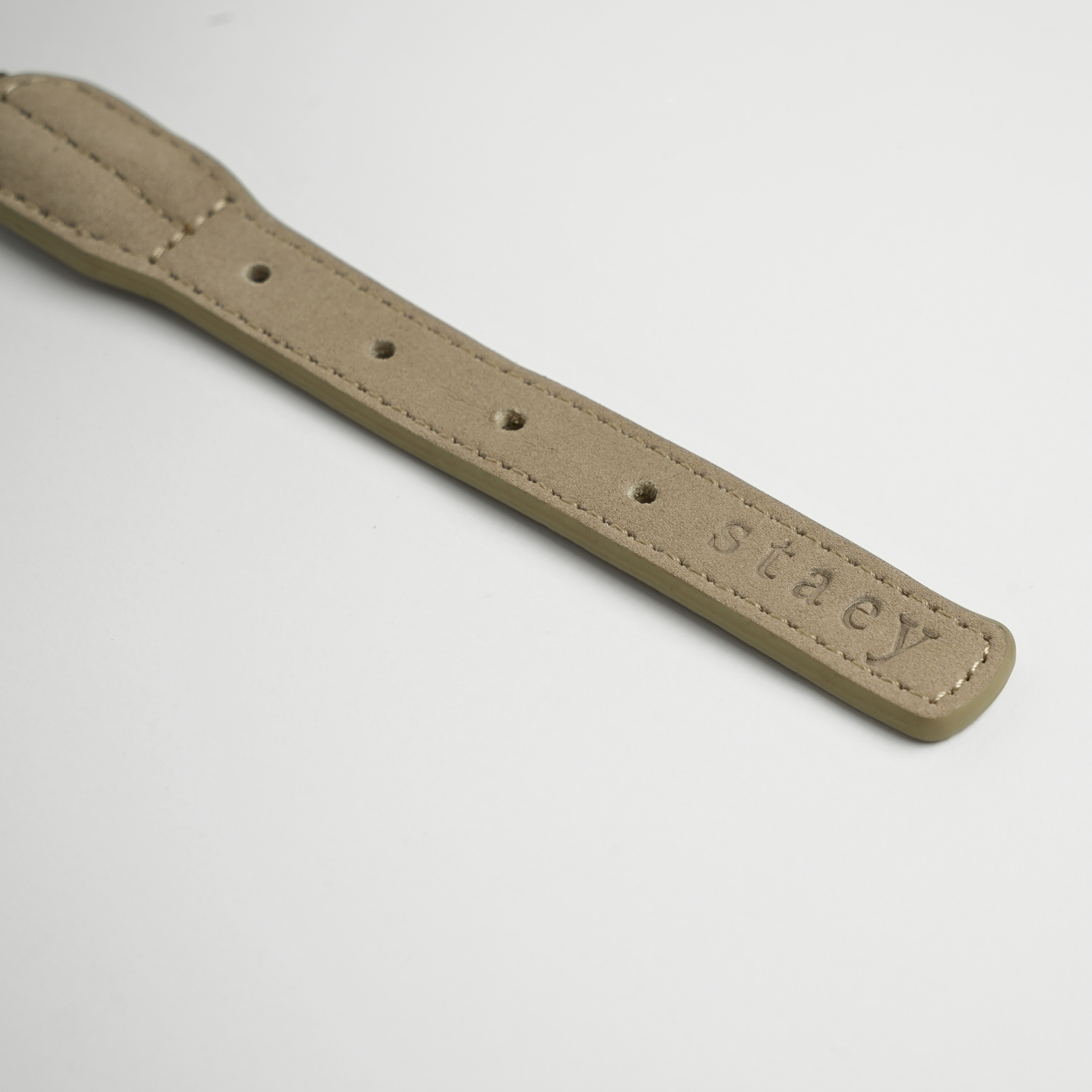 Kaia Braided Dog Collar | Taupe