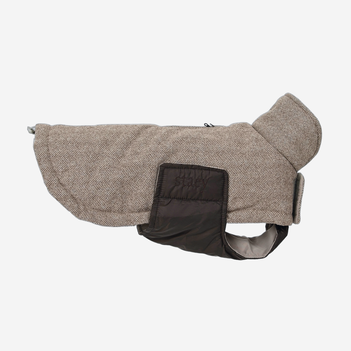Nora Dog Coat | Herringbone Mocca
