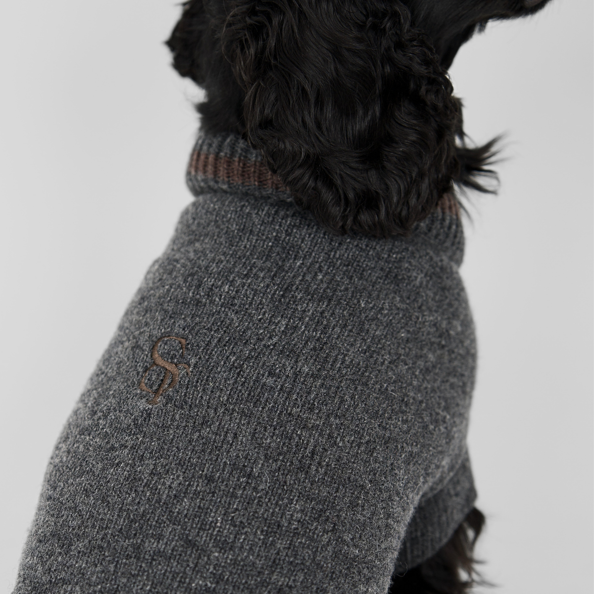 Ellen Dog Sweater | Storm/Espresso