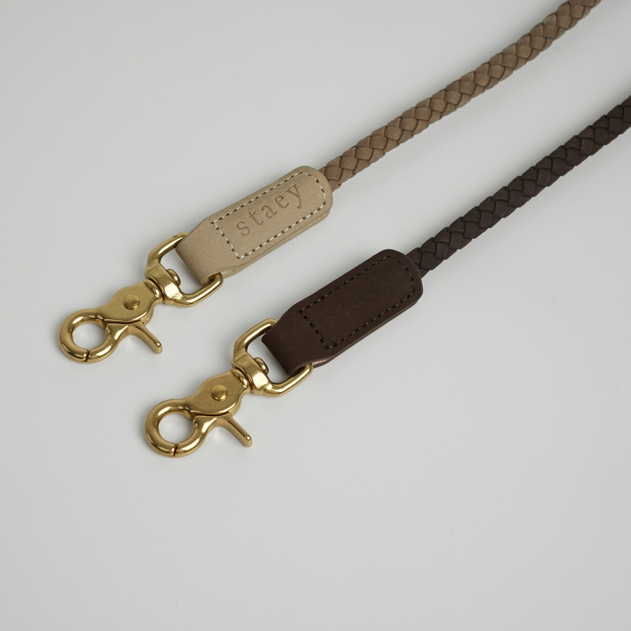 Kaia Braided Dog Leash | Dark Oak