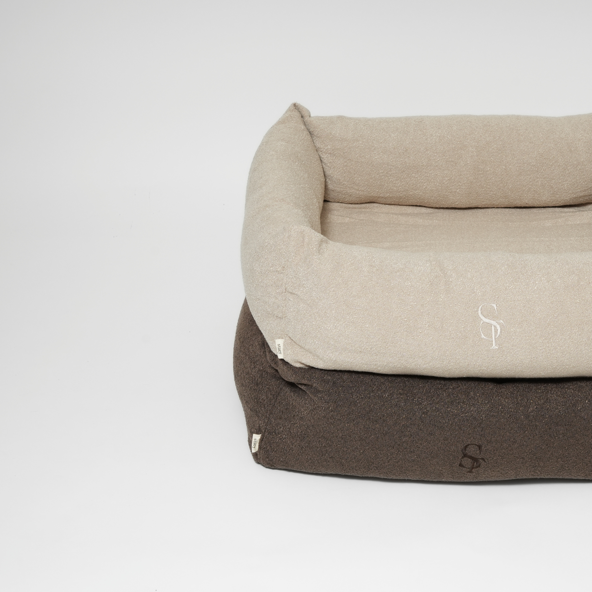Vera Dog Bed | Chestnut Bouclé