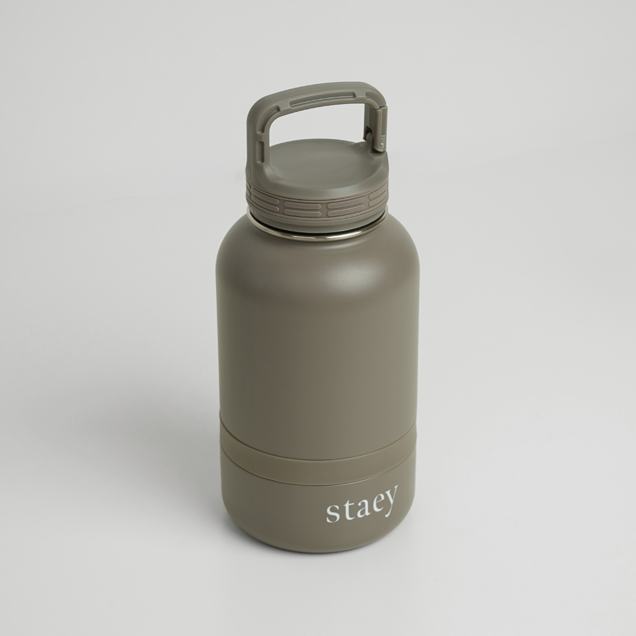 Noona 2-in-1 Drinkfles met Geïntegreerde Drinkbak | Roestvrij staal