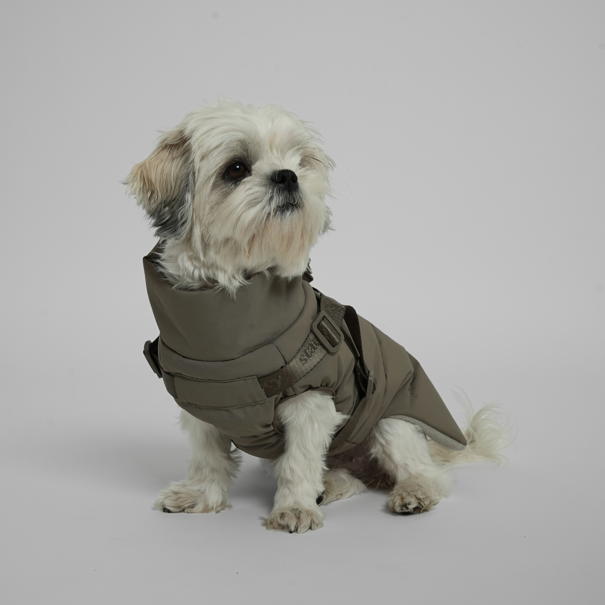 Vera Dog Coat w. Harness | Sage