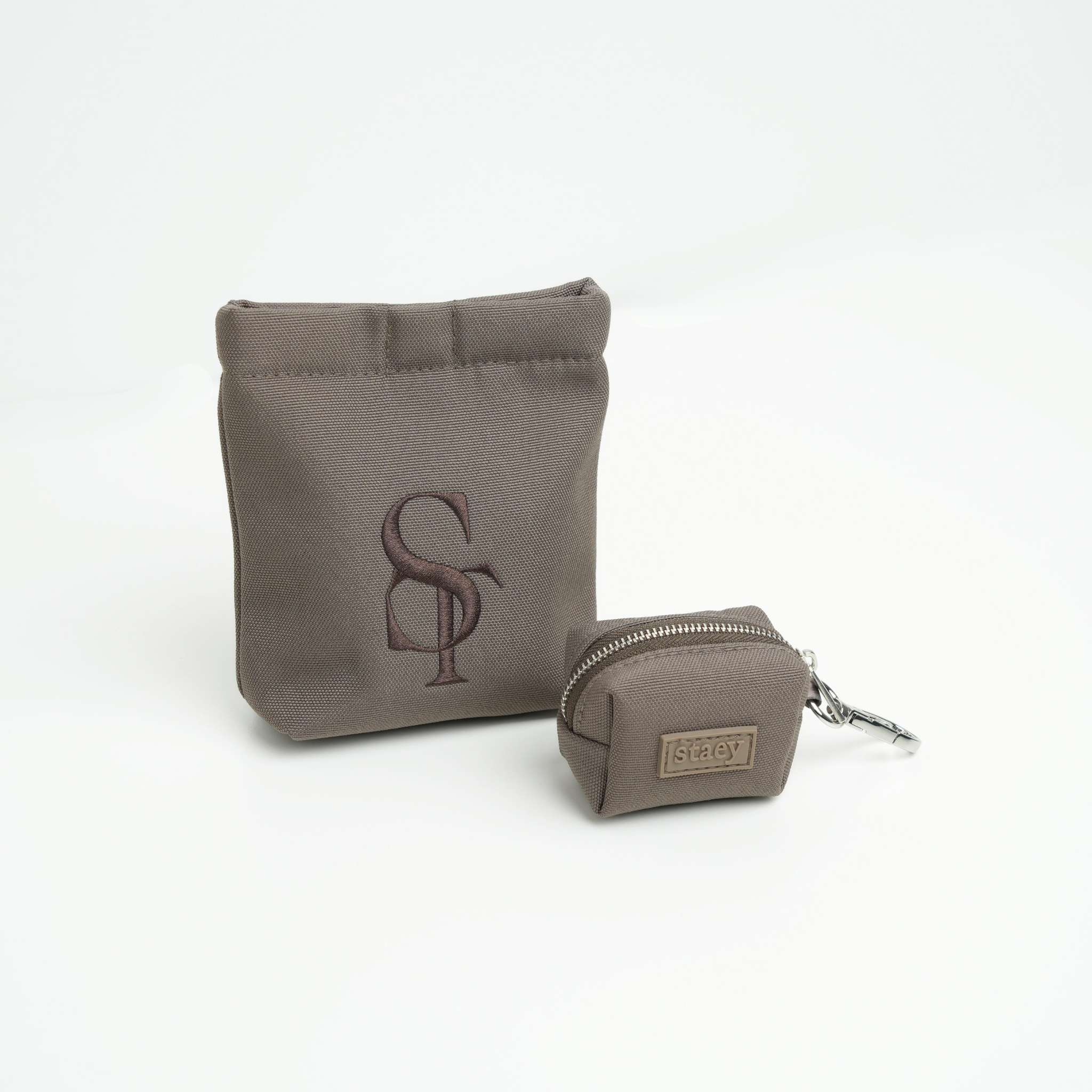 Elma Active Treat Bag w. Waste Bag Holder | Taupe