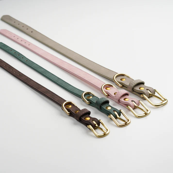 Grace leren hondenhalsband | Nature
